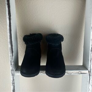 Cat & Jack Black Vegan Booties Sz 7